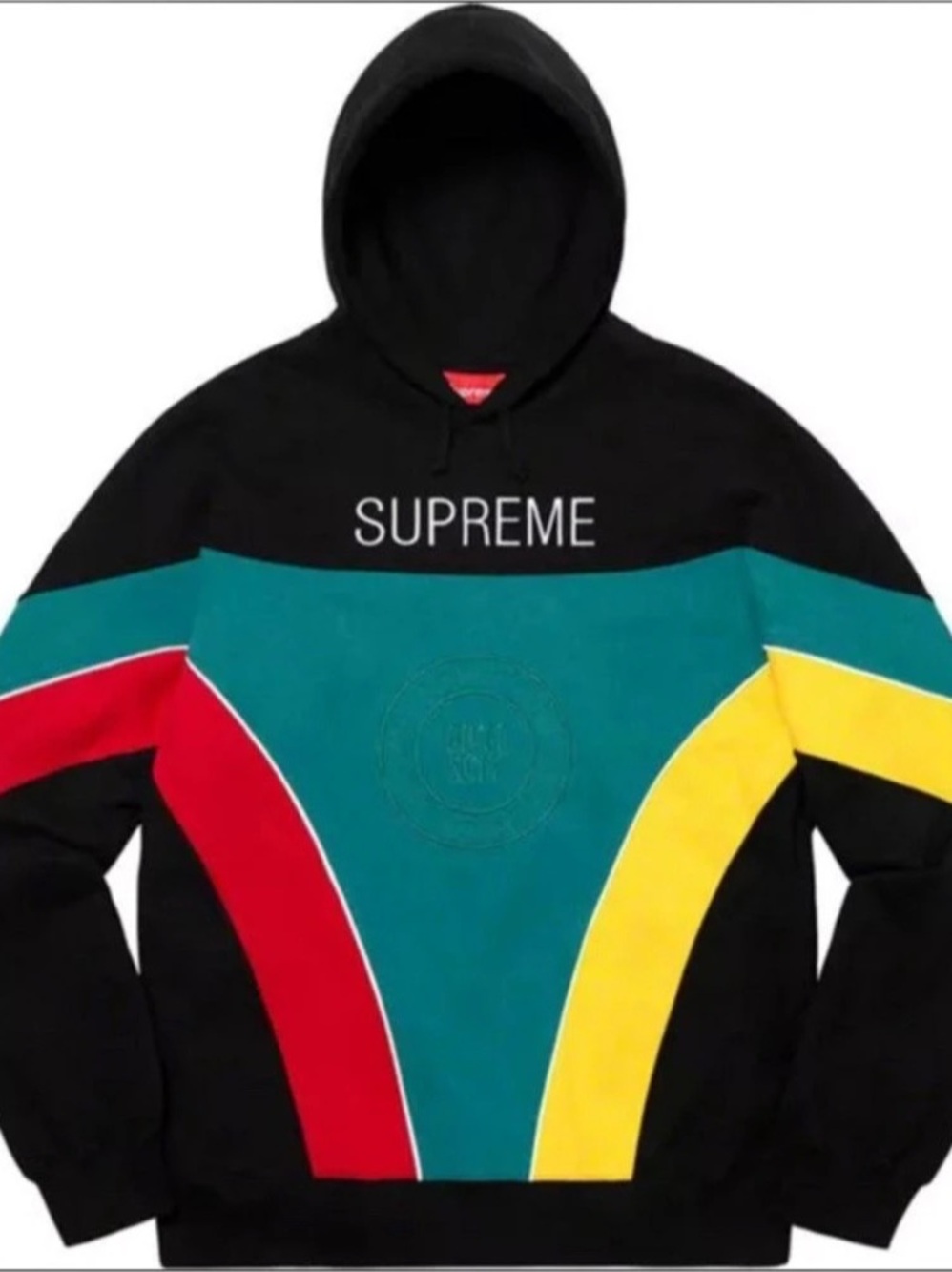 supreme milan hoodie (SS20, black, M)